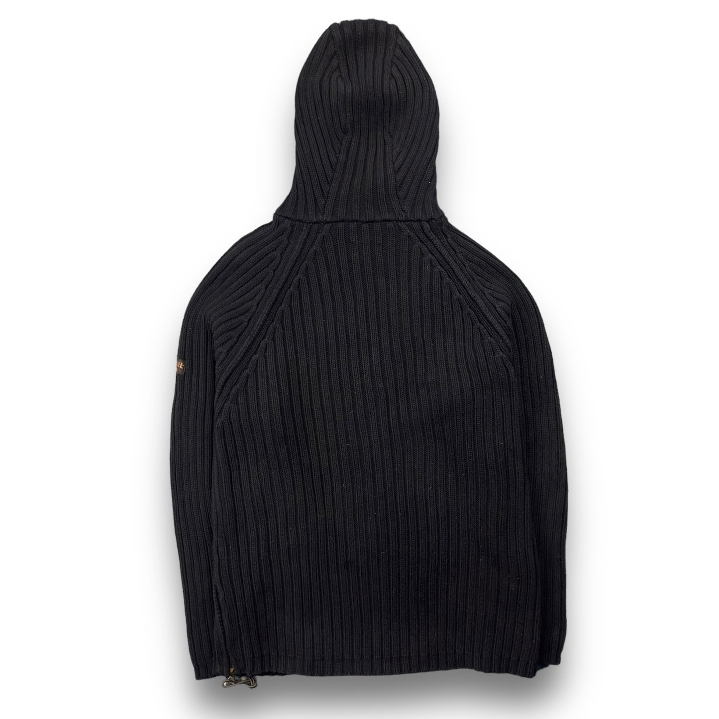 2000's Schott NYC Dual Zip Knitted Balaclava Hoodie