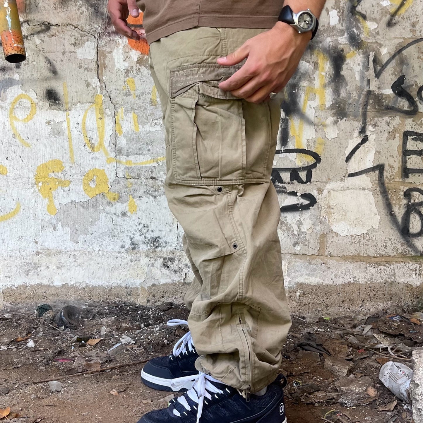 2006 Schott Military Parachute Pants